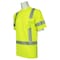 Deltaplus 9206SEG Birdseye Mesh, Class 3, Seg. Reflective Tape, Hi-Viz Lime, MD 62300 - alternate 2
